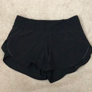 Lululemon 4 inch black shorts